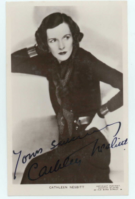 NESBITT — Postcard photo by Dorothy Wilding, inscribed and signed | Sophie Dupré Autographs