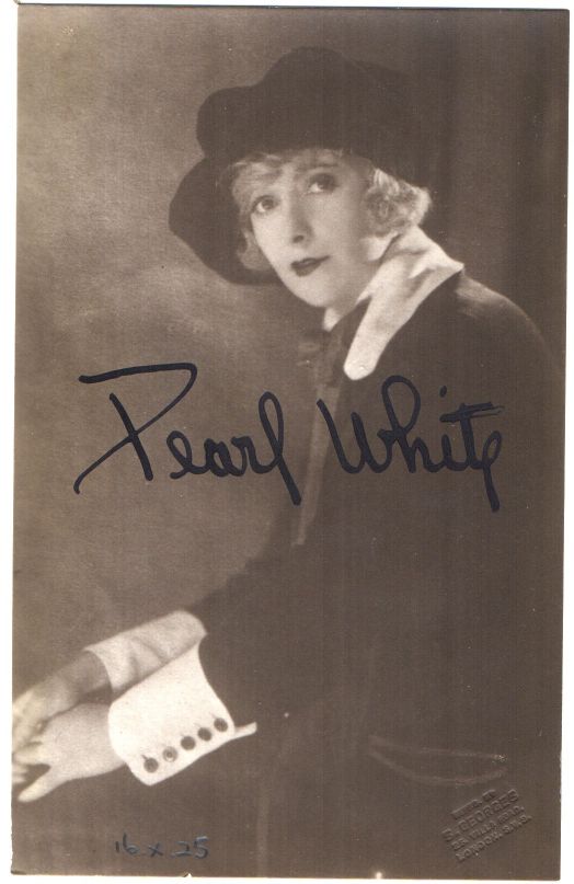 WHITE — Postcard photo, signed, | Sophie Dupré Autographs