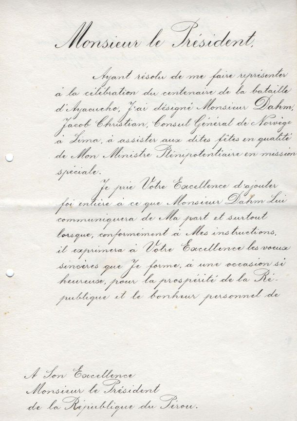 HAAKON VII — Finely penned document signed, in French with translation, | Sophie Dupré Autographs