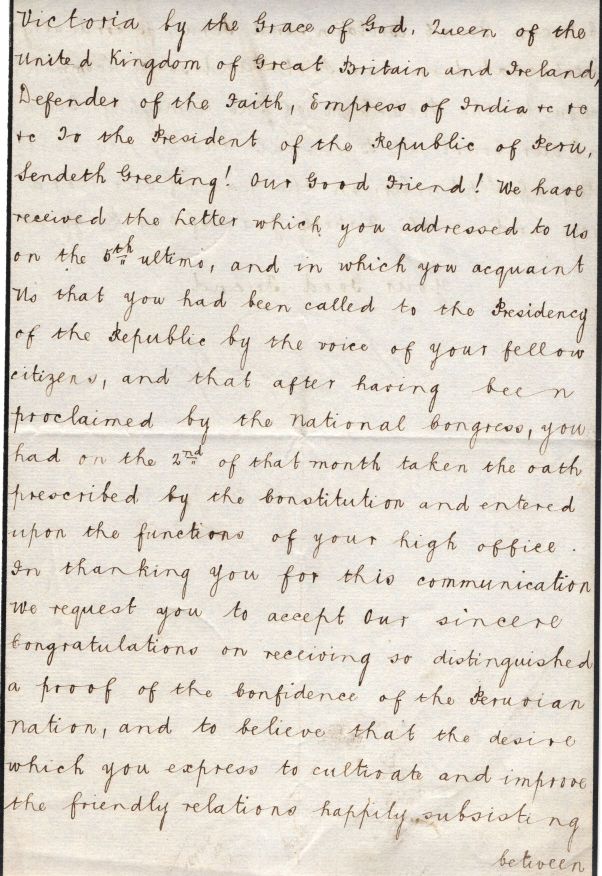 VICTORIA — Finely penned document signed, in English, | Sophie Dupré Autographs