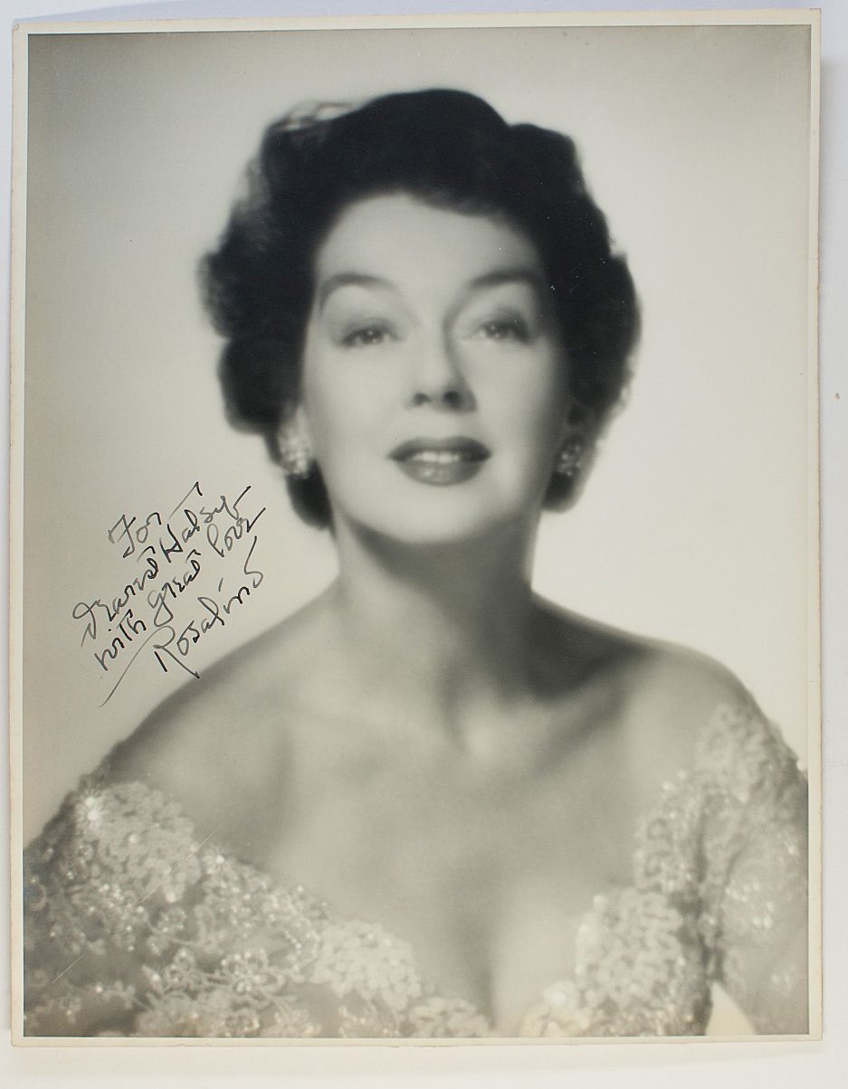 RUSSELL — Stunning portrait photo, signed and inscribed | Sophie Dupré Autographs