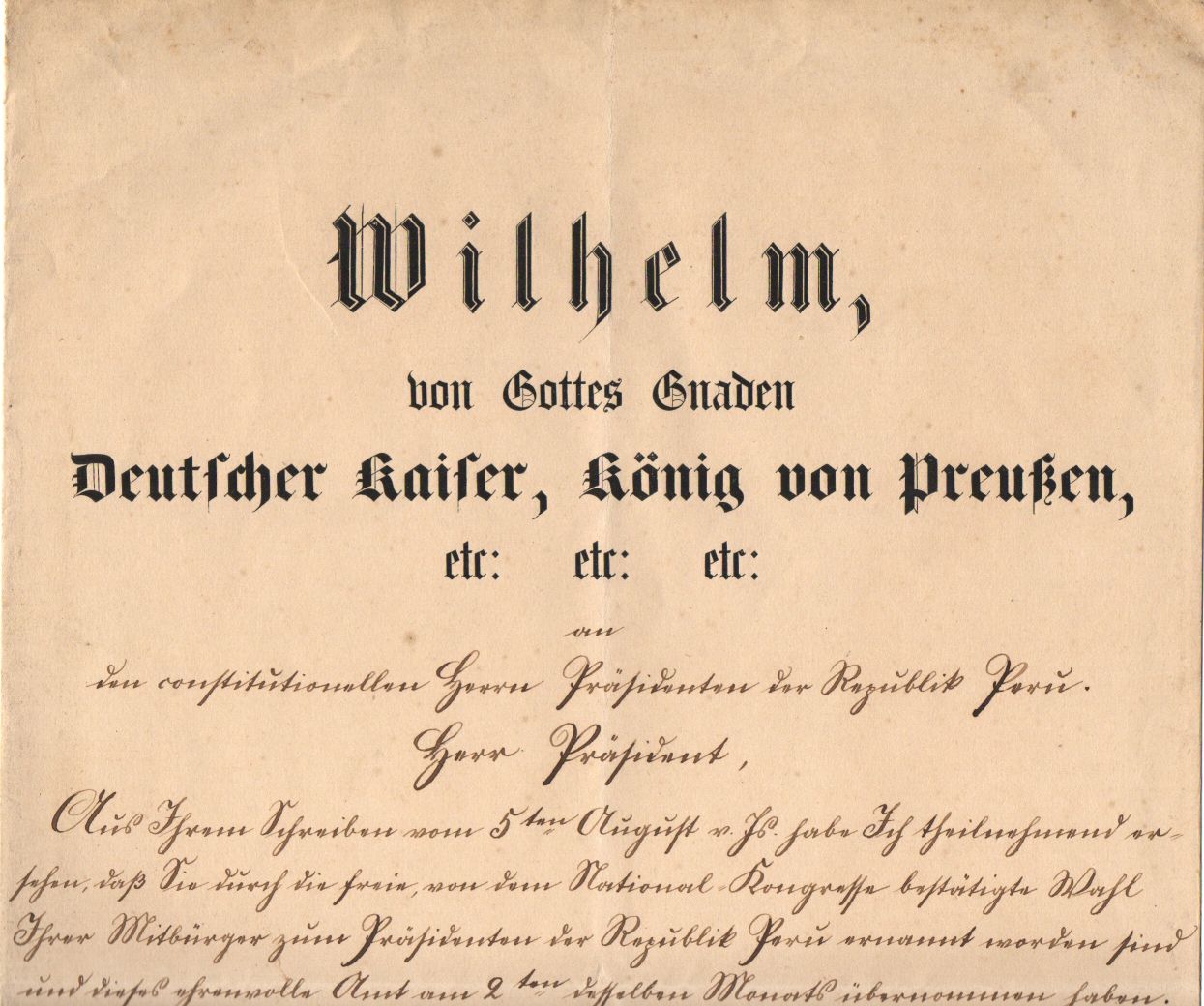 WILHELM I — Finely penned document signed, in German with transcription and translation, | Sophie Dupré Autographs