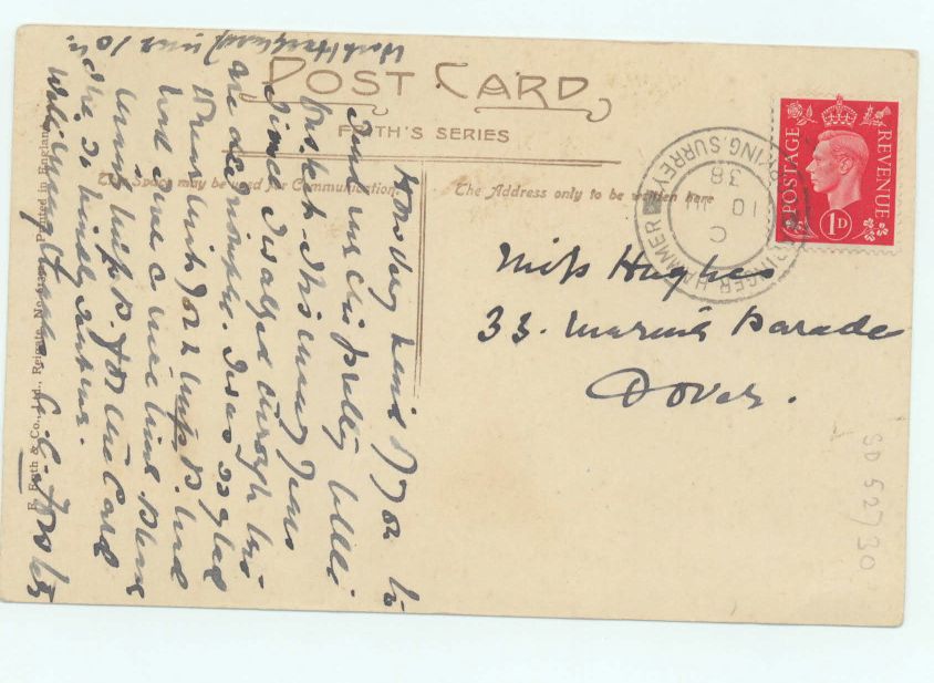 FORSTER — Autograph postcard signed, to Miss Hughes at 33 Marine Parade, Dover, | Sophie Dupré Autographs