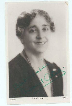 AKED — Postcard photo by Manning of London, | Sophie Dupré Autographs