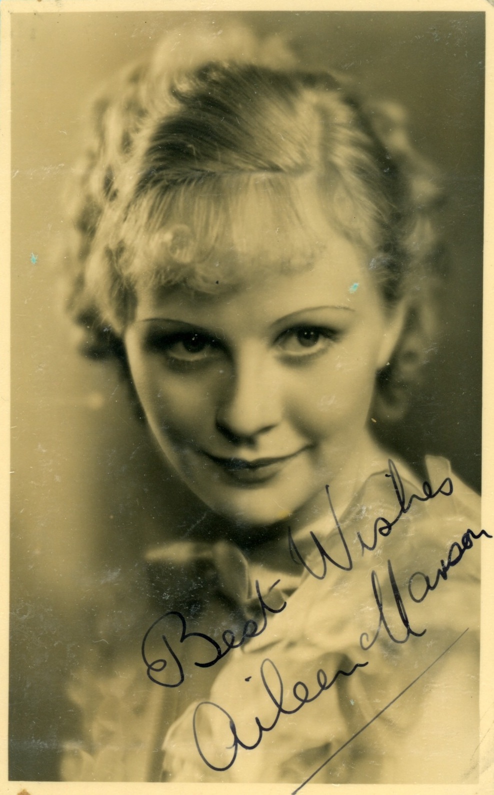 MARSON — Postcard photo signed and inscribed 'Best wishes', | Sophie Dupré Autographs