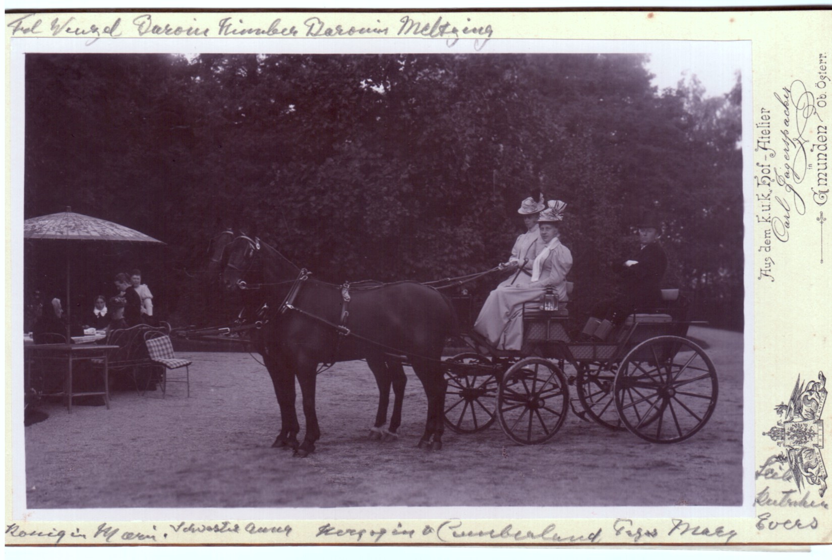 [THYRA — Oblong Cabinet Photograph by Carl Jagerspacher of Gmunden, unsigned, | Sophie Dupré Autographs