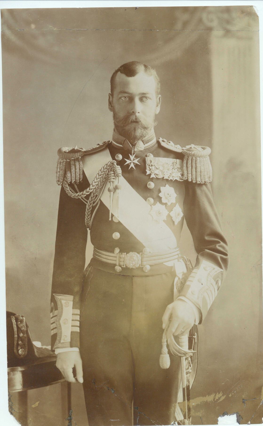 [GEORGE V — Pair of fine portrait photographs, by Chancellor & Son of Dublin, unsigned, | Sophie Dupré Autographs