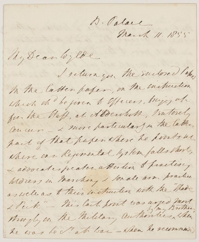 GREY — Long autograph letter signed to Colonel William Wylde | Sophie Dupré Autographs