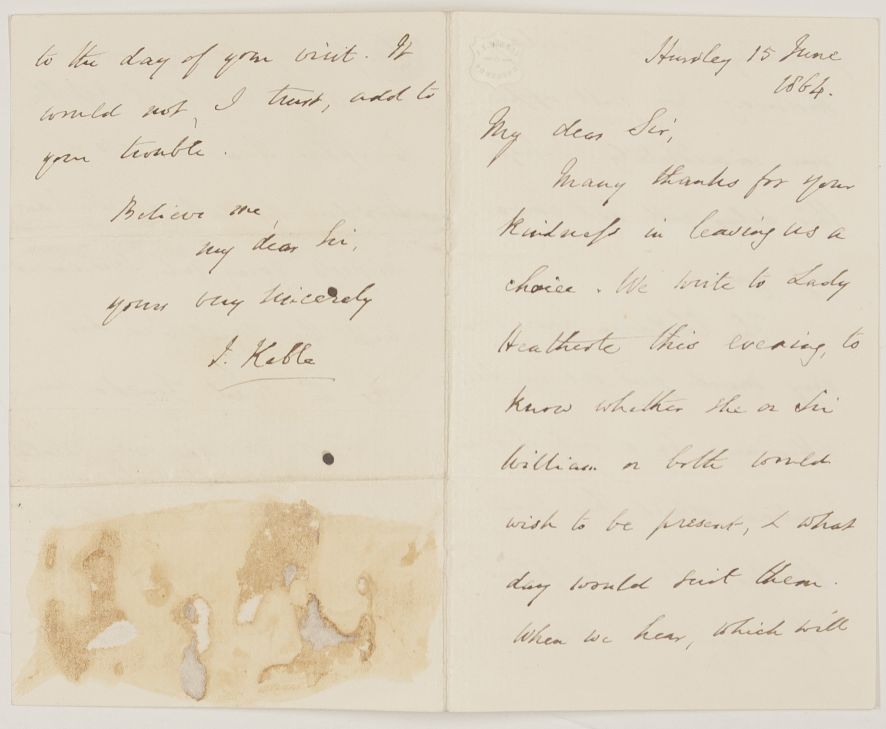JACKSON — Autograph letter signed to the Revd Dr Emerton, | Sophie Dupré Autographs