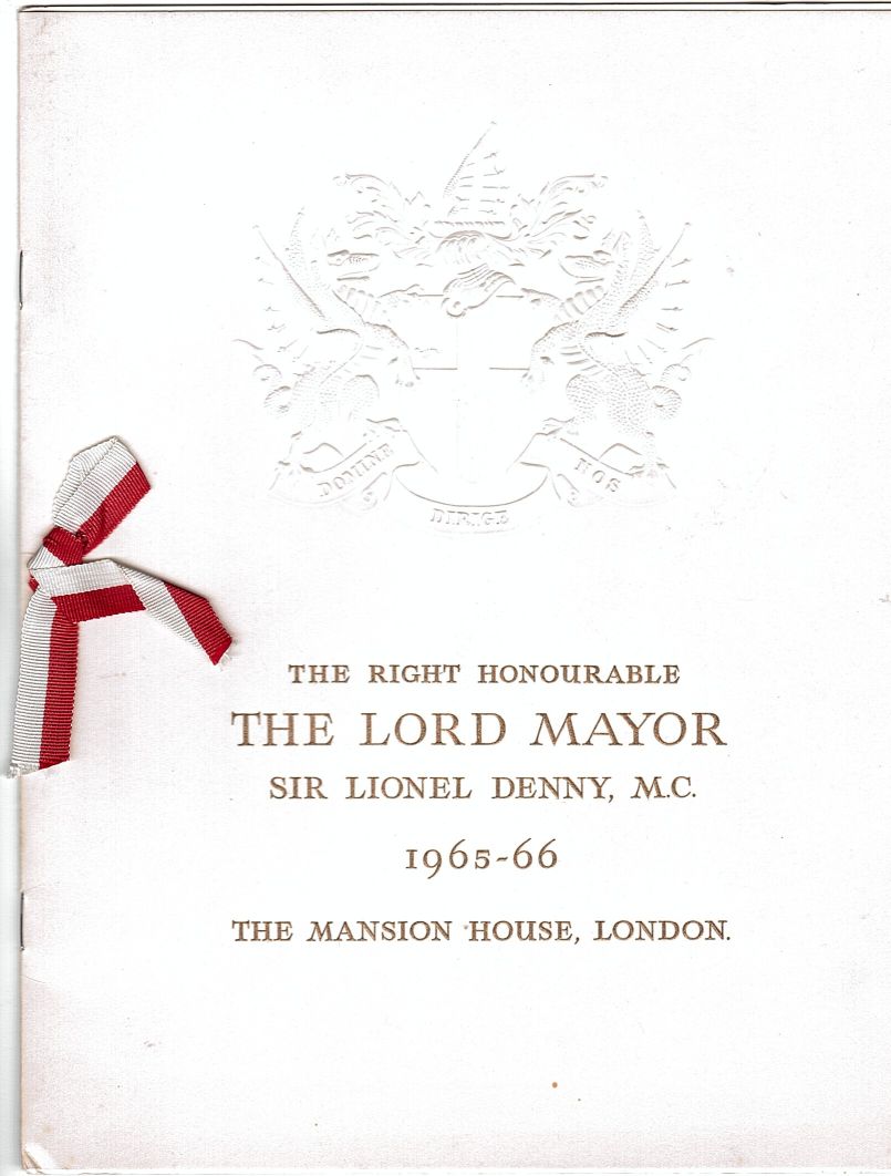 [MARGARET — Menu at Luncheon following her admission to Freedom of the City, | Sophie Dupré Autographs