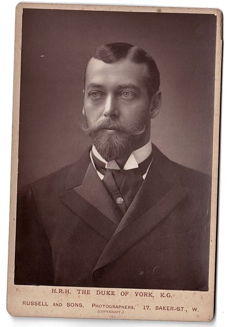 [GEORGE V — Fine unsigned cabinet photograph by Russell & Sons of Baker Street, | Sophie Dupré Autographs