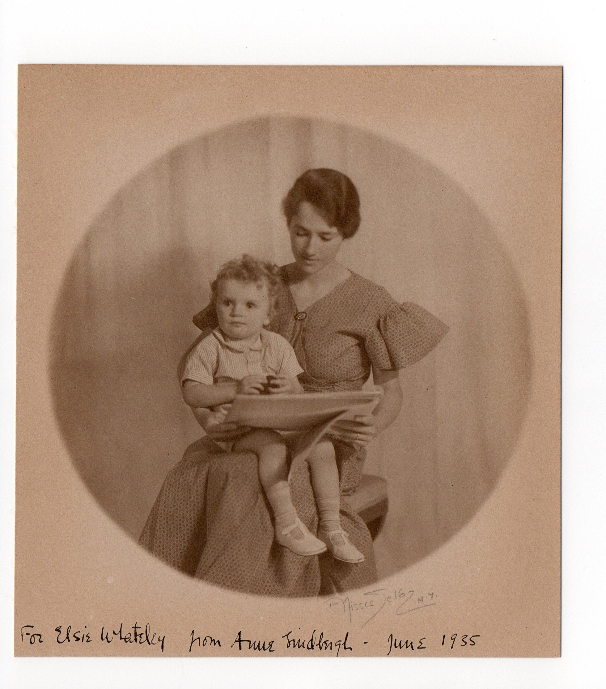 LINDBERGH — Fine and attractive photograph by The Misses Selby, New York, | Sophie Dupré Autographs