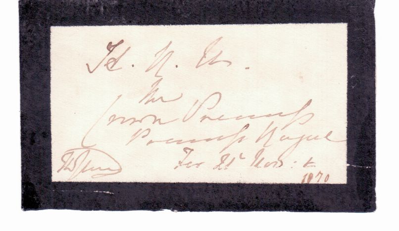 VICTORIA — Autograph envelope address panel signed 'The Queen' and dated | Sophie Dupré Autographs