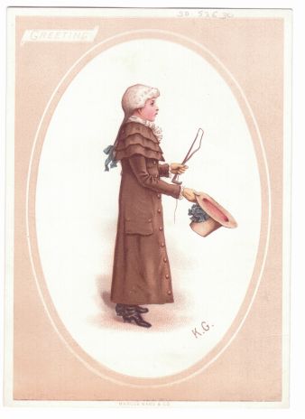 SOPHIA — Christmas card in colours, signed and inscribed on verso | Sophie Dupré Autographs