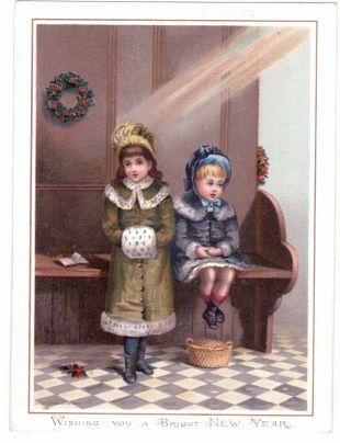 SOPHIA — New Year card in colours, signed and inscribed on verso | Sophie Dupré Autographs
