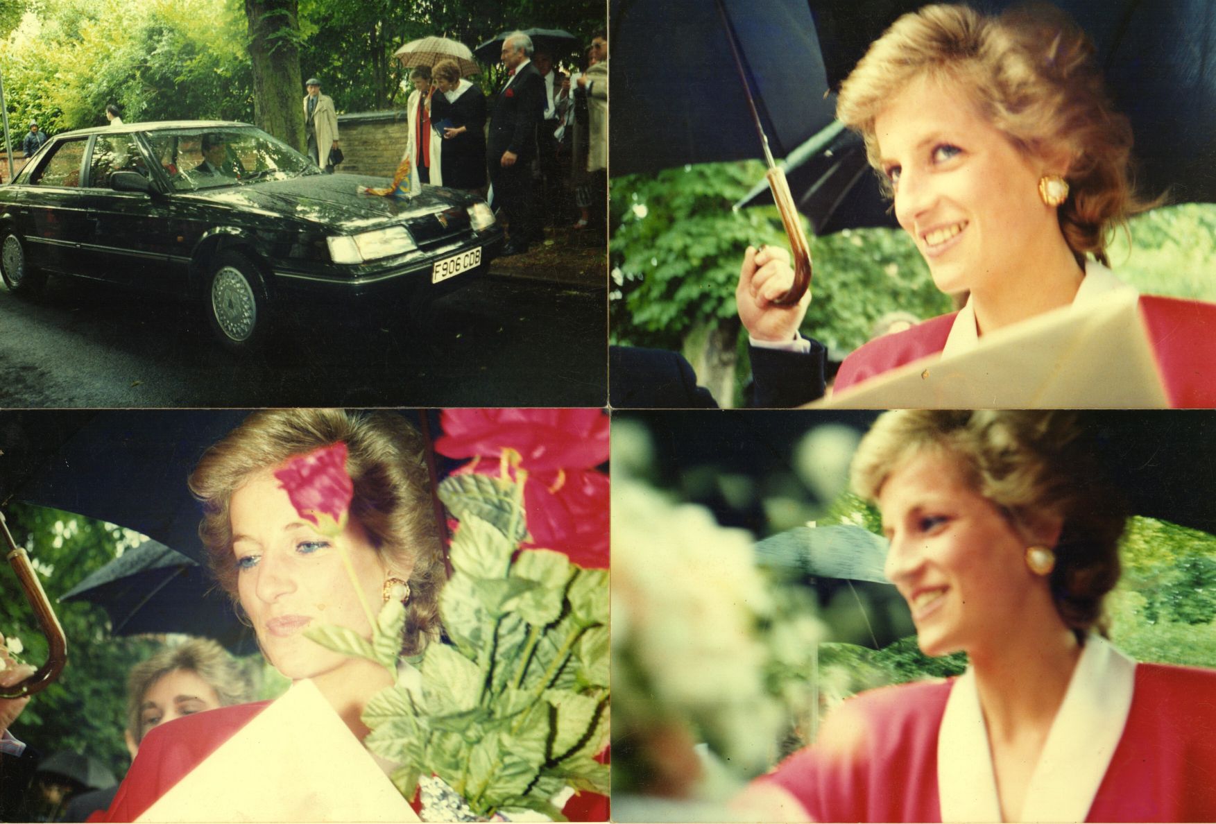 [DIANA — Delightful group of 4 informal colour photos of the Princess, | Sophie Dupré Autographs