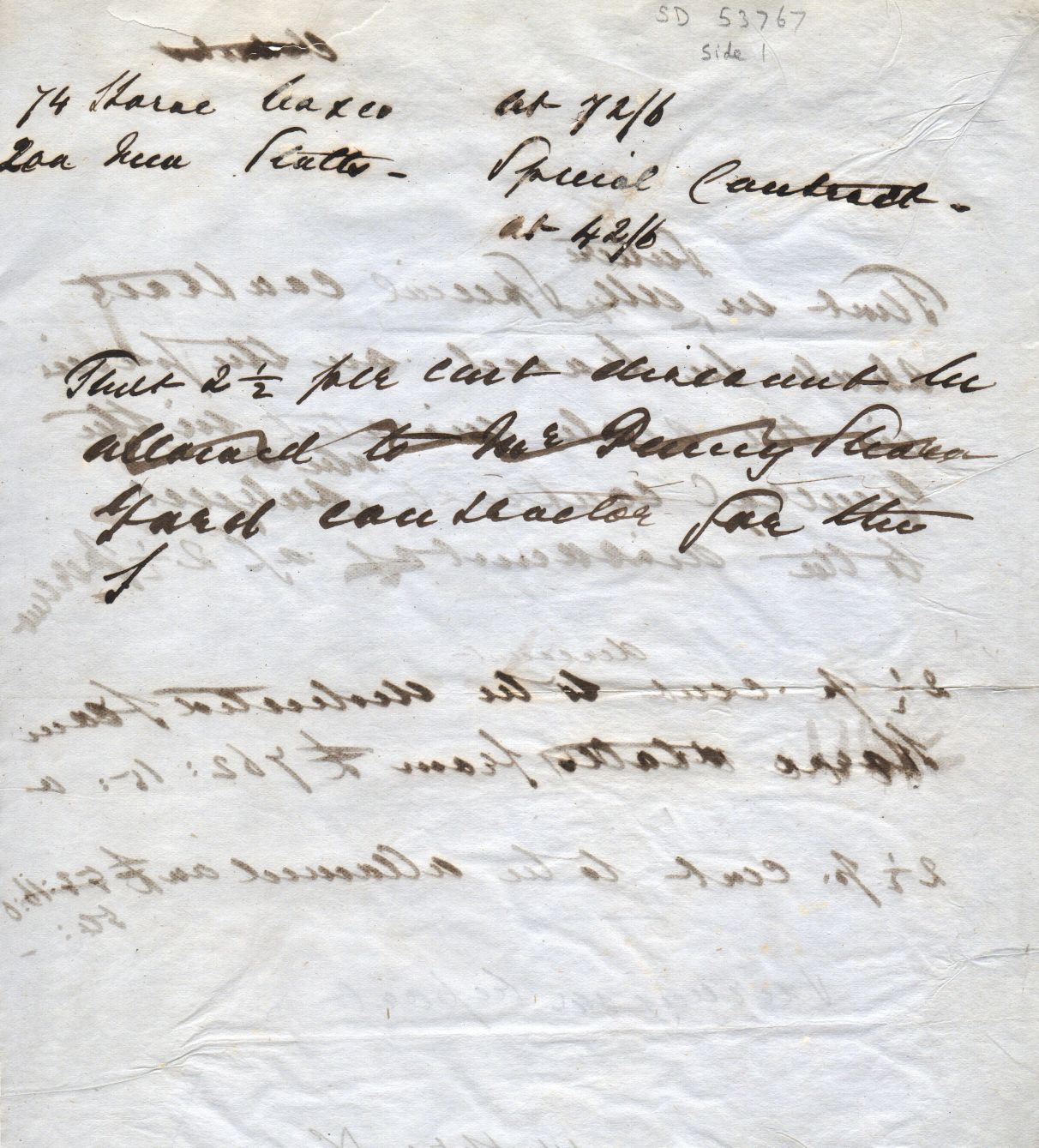 EDWARD VII — Autograph notes signed 'Albert Edward P.', with transcription, | Sophie Dupré Autographs