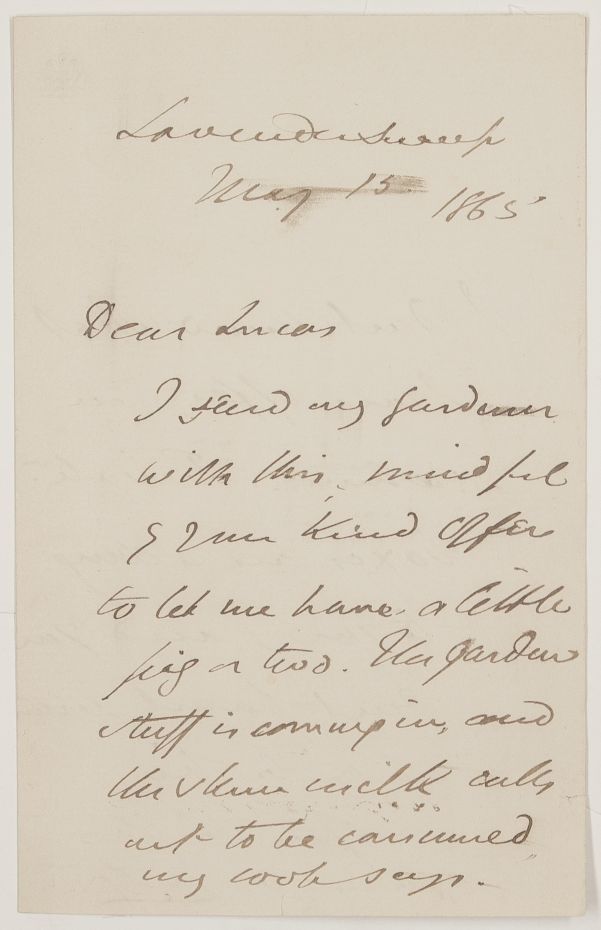 TAYLOR — Autograph letter signed to C. Lucas, | Sophie Dupré Autographs