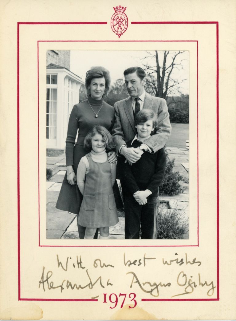 ALEXANDRA — Christmas Card signed and inscribed by both, | Sophie Dupré Autographs