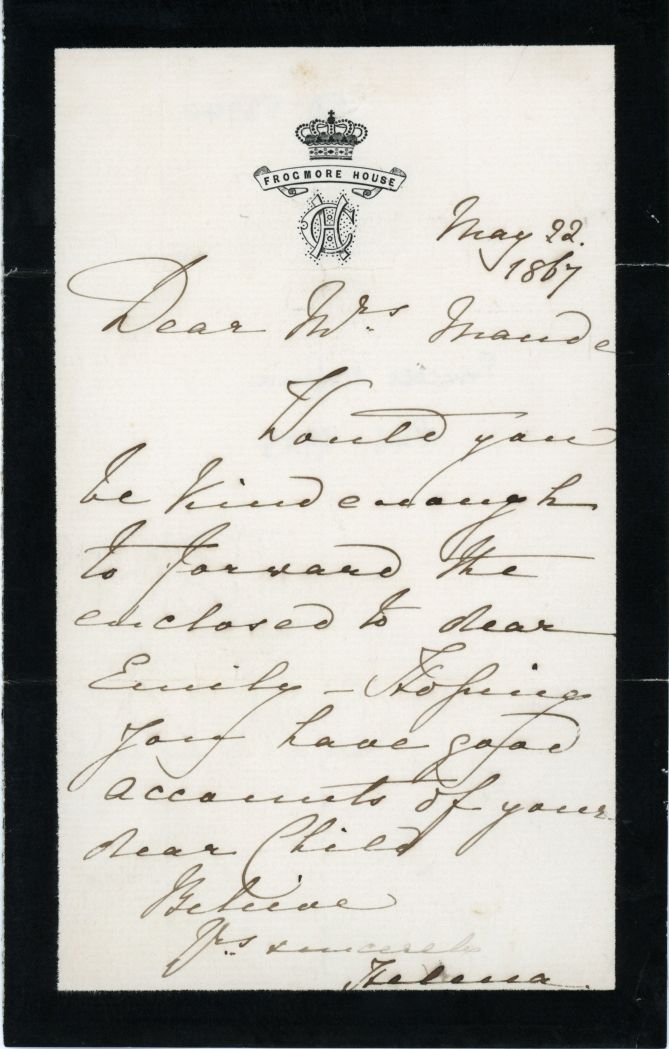 HELENA — Autograph Letter Signed to Mrs Maude, | Sophie Dupré Autographs