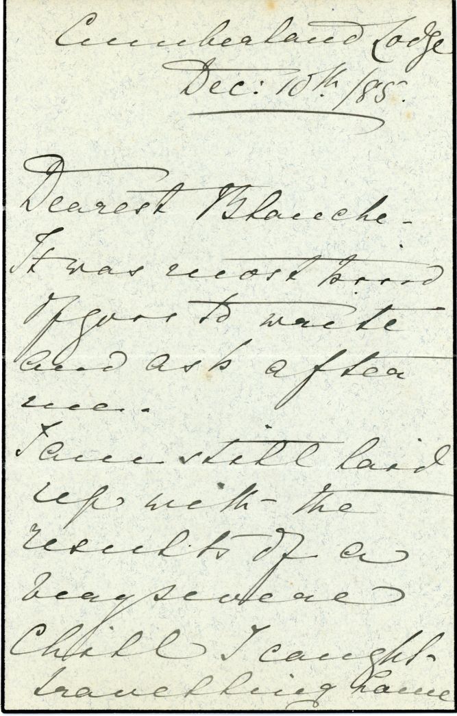 HELENA — Autograph Letter Signed to 'Dearest Blanche' | Sophie Dupré Autographs