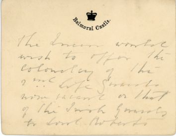 [VICTORIA — Handwritten note, unsigned, in pencil, | Sophie Dupré Autographs