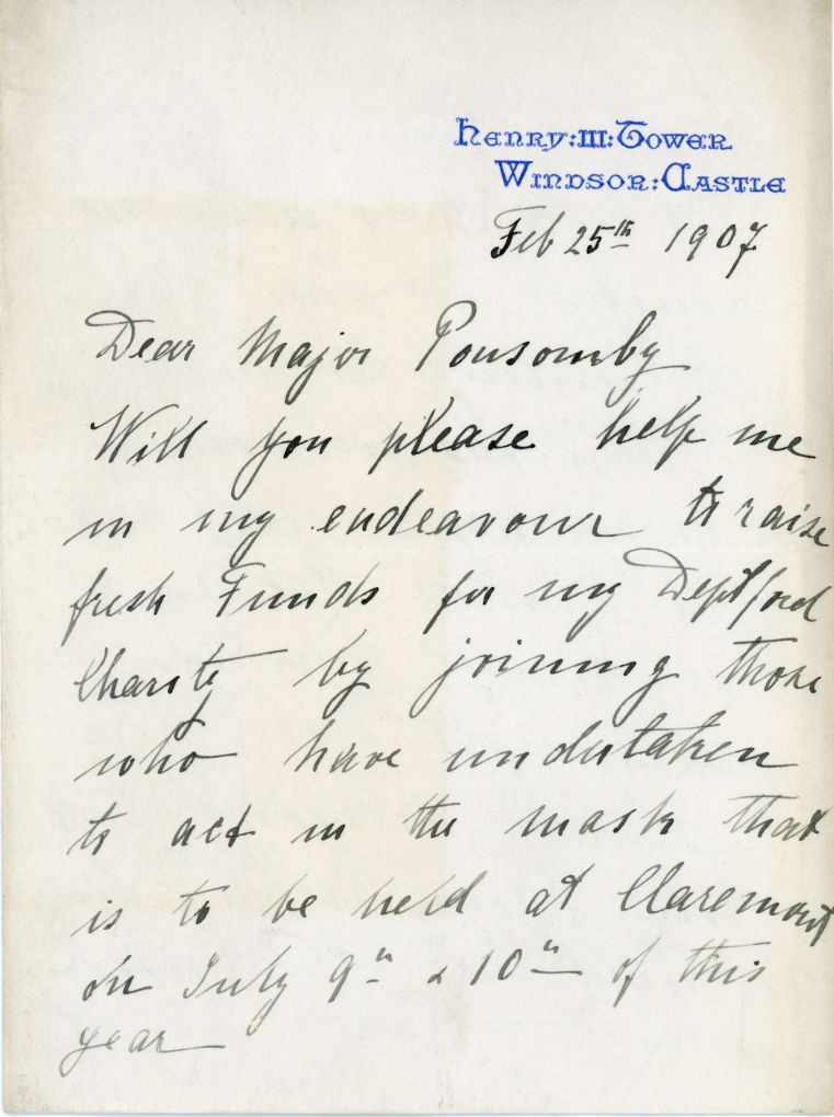 HÉLÈNE — Autograph Letter Signed to Major Ponsonby, | Sophie Dupré Autographs