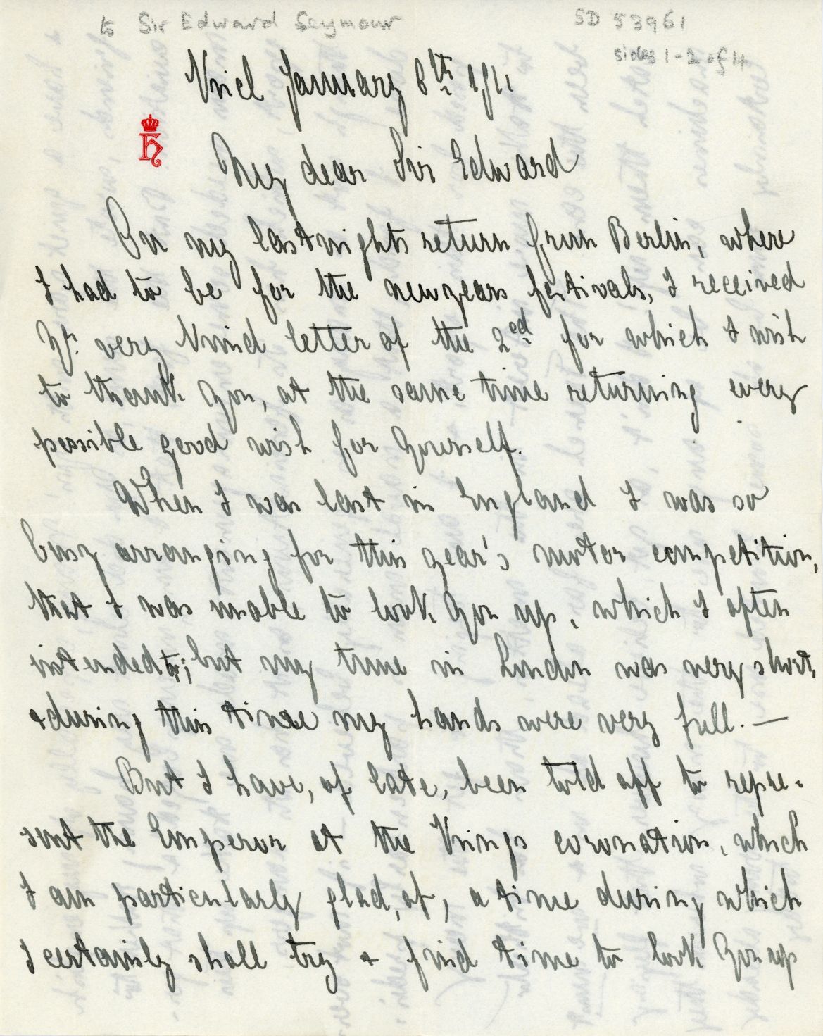 HENRY — Long Autograph Letter Signed, in English, | Sophie Dupré Autographs