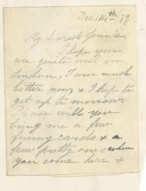 LOUISE VICTORIA — Early Autograph Letter Signed, in Pencil, to 'My dearest Jonnie', | Sophie Dupré Autographs