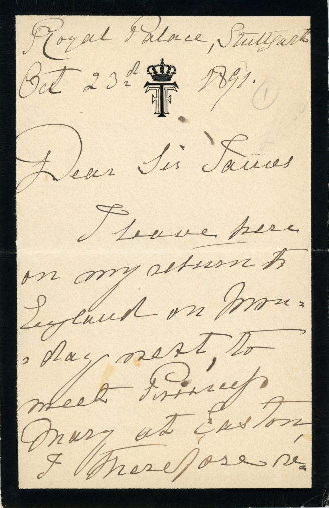 FRANCIS — Autograph Letter Signed to Sir James Linton, | Sophie Dupré Autographs