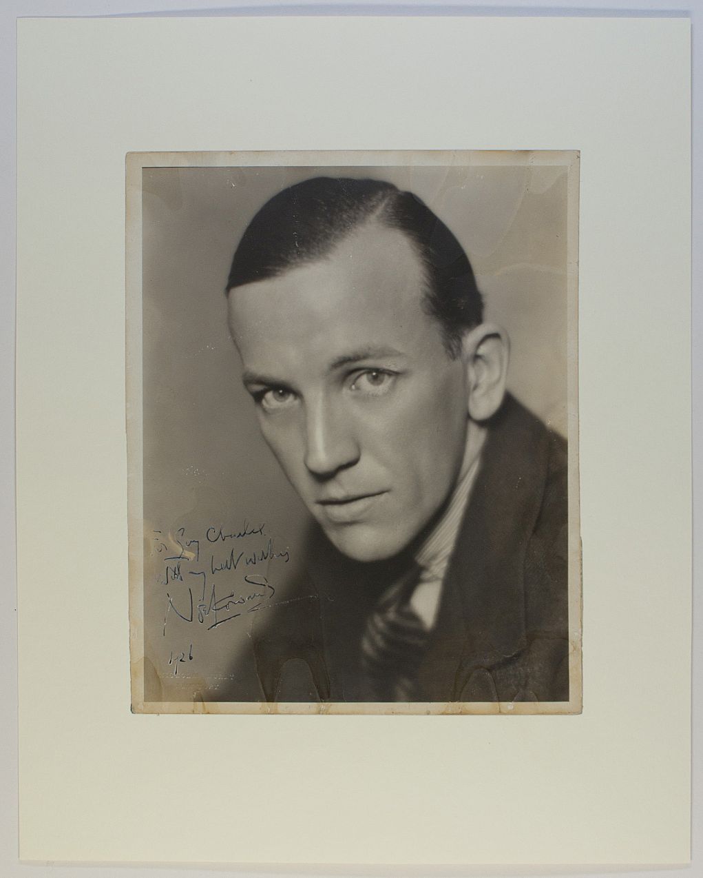 COWARD — Superb large vintage photo, by Nickolas Muray of New York, signed, inscribed | Sophie Dupré Autographs