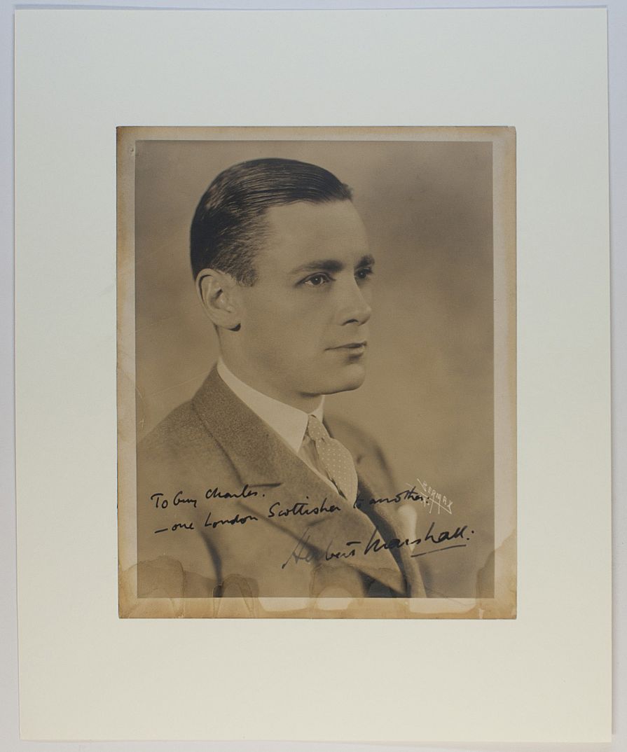 MARSHALL — Fine vintage portrait photo by Berman of New York, signed and inscribed | Sophie Dupré Autographs