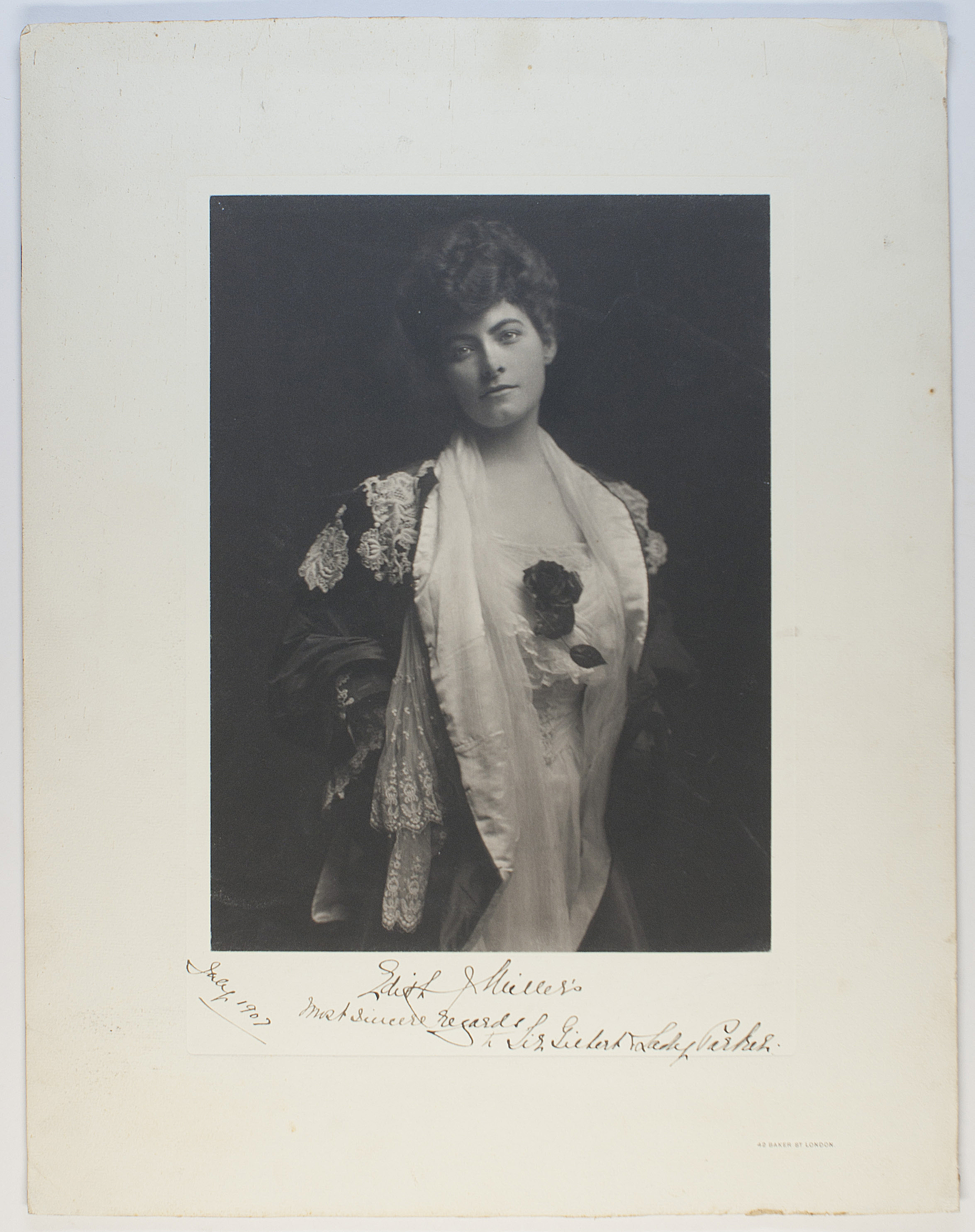 QUEENBOROUGH — Fine and striking Portrait Photo by Histed of 42 Baker Street, London, | Sophie Dupré Autographs