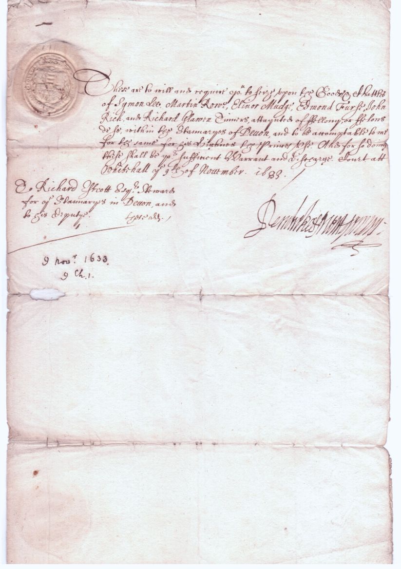 PEMBROKE & MONTGOMERY — Document signed as Lord Warden of the Stannaries | Sophie Dupré Autographs