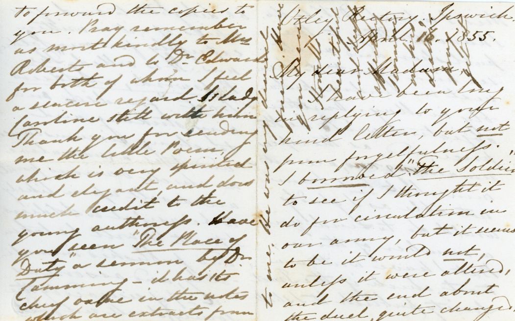 TAYLER — Long autograph letter signed to 'My dear Madam', | Sophie Dupré Autographs