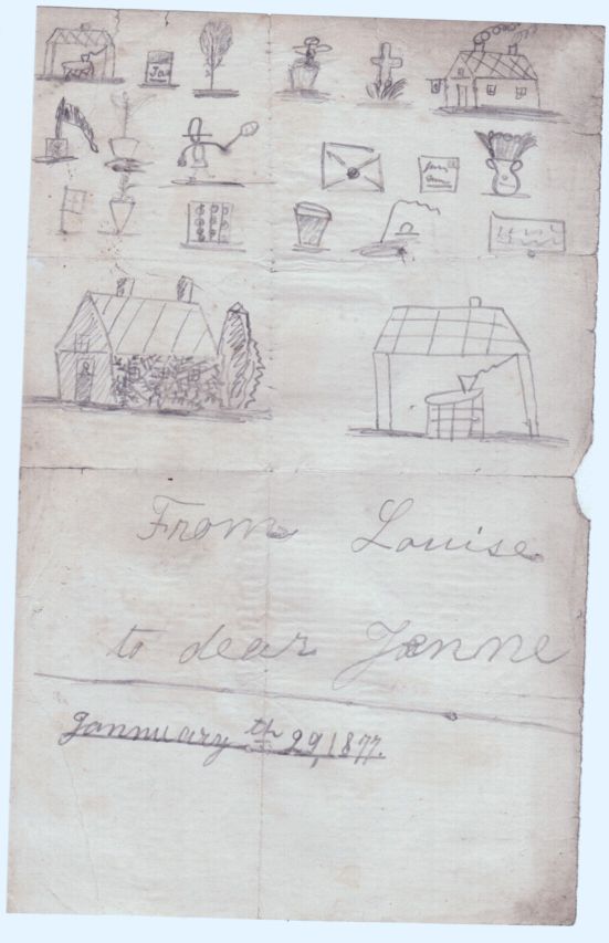 LOUISE VICTORIA — Early original pencil sketch signed, | Sophie Dupré Autographs