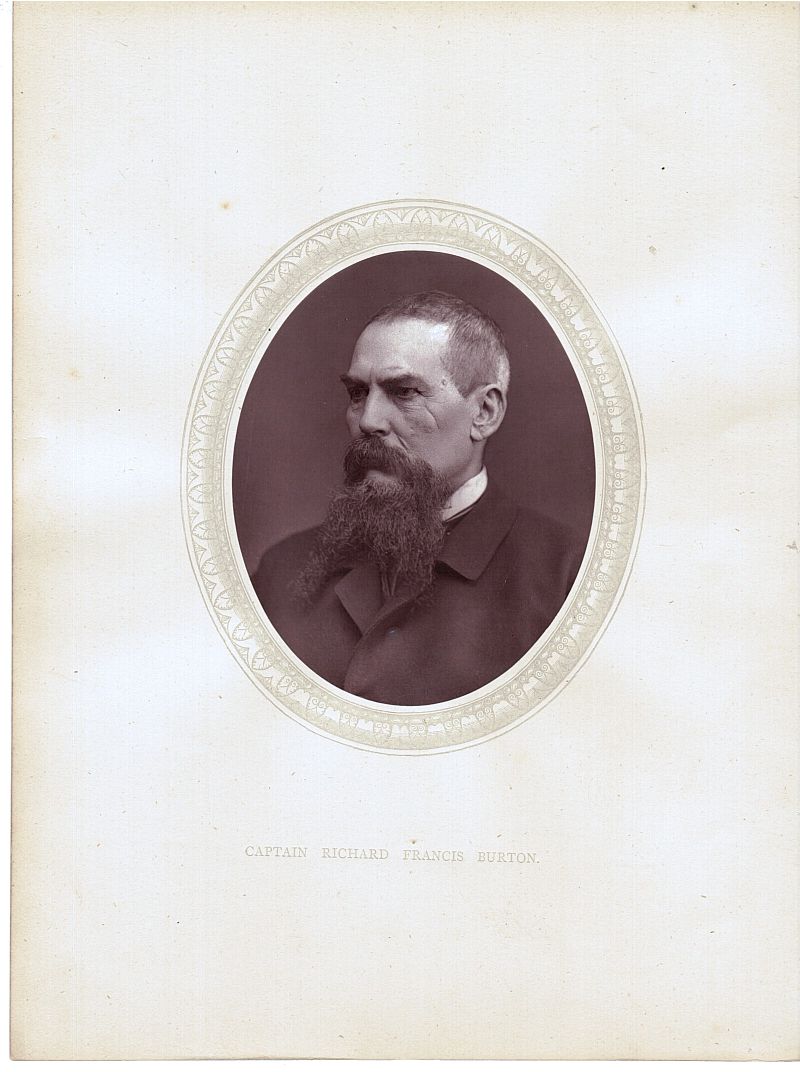 [BURTON — Fine unsigned Woodburytype Portrait Photograph, by Lock and Whitfield, | Sophie Dupré Autographs