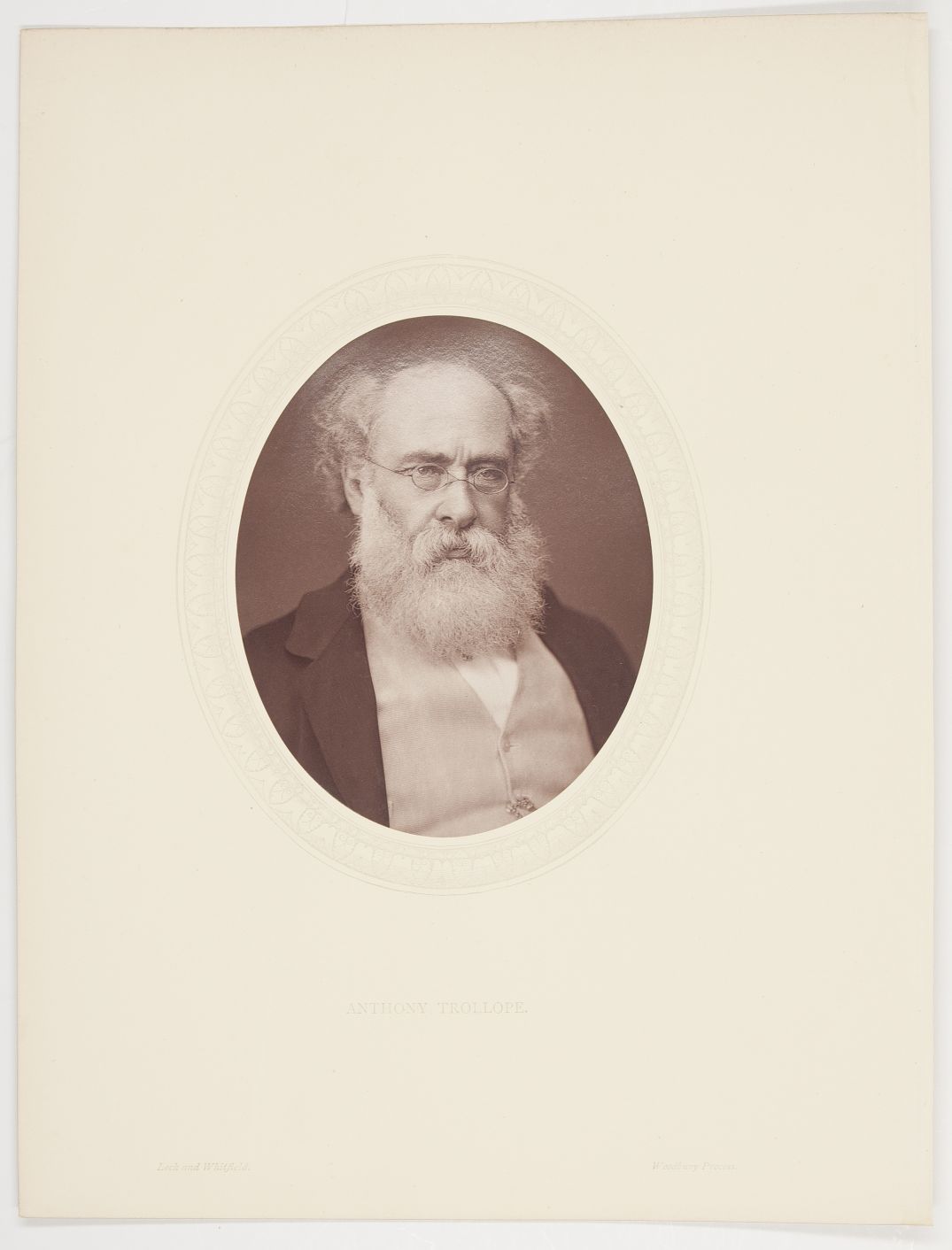 [TROLLOPE — Fine unsigned Woodburytype Portrait Photograph, by Lock and Whitfield, | Sophie Dupré Autographs
