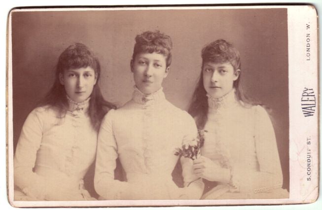 [LOUISE — Delightful and rare unsigned Cabinet Portrait Photograph, by Walery, London, | Sophie Dupré Autographs