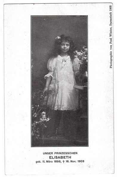 [ELISABETH — Memorial Portrait Postcard Photograph, | Sophie Dupré Autographs