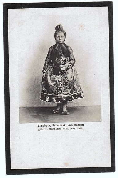 [ELISABETH — Memorial Portrait Postcard Photograph, | Sophie Dupré Autographs