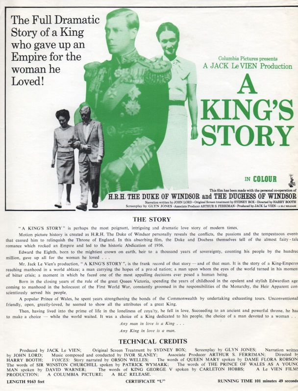 [EDWARD VIII — Columbia Pictures' 'Latest News', | Sophie Dupré Autographs