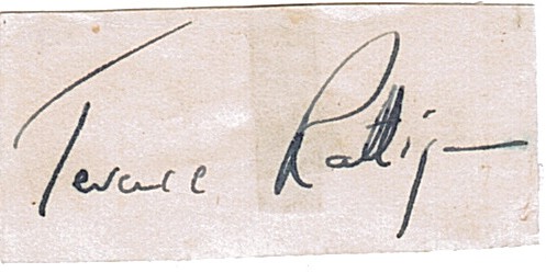RATTIGAN — Signature on piece, | Sophie Dupré Autographs