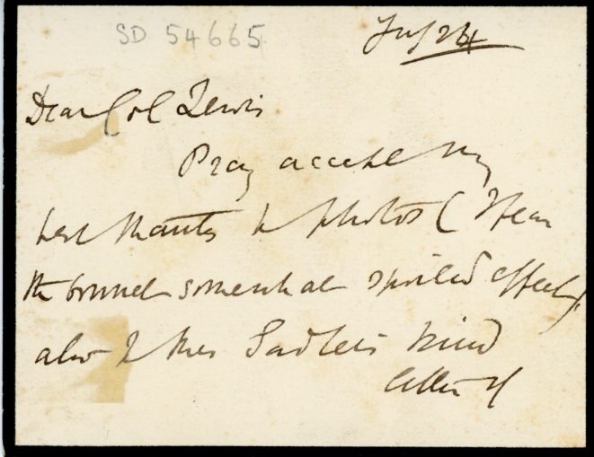 BETHAM-EDWARDS — Autograph Letter Signed to Colonel Lewis, | Sophie Dupré Autographs