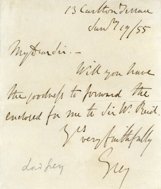 GREY — Autograph Letter Signed to 'My Dear Sir', | Sophie Dupré Autographs