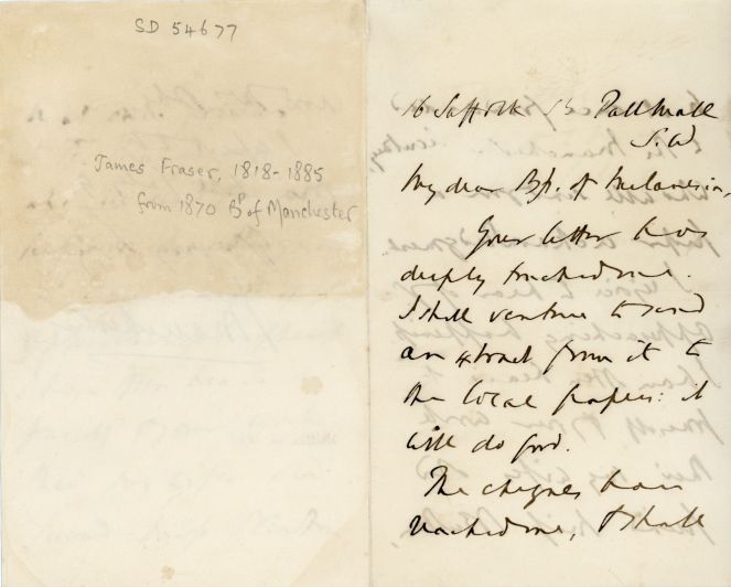 FRASER — Autograph Letter Signed to John Richardson Selwyn | Sophie Dupré Autographs