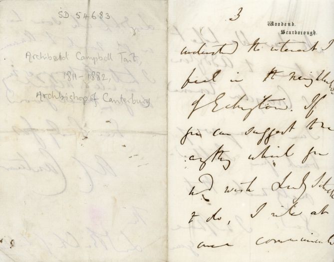 TAIT — Part Autograph Letter Signed to George Augustus Selwyn, | Sophie Dupré Autographs