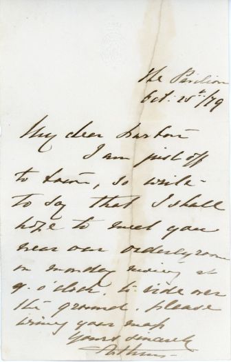 ARTHUR — Autograph Letter Signed to 'My dear Barton, | Sophie Dupré Autographs