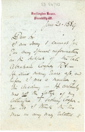 CALDERON — Autograph Letter Signed to Francis Jessopp, | Sophie Dupré Autographs