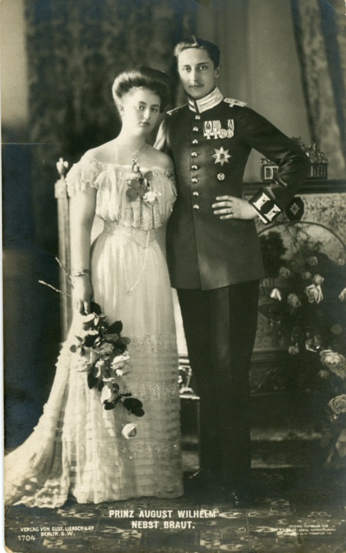 [AUGUST WILHELM — Unsigned Portrait Postcard Photograph, by T.H. Voigt of Homburg, | Sophie Dupré Autographs